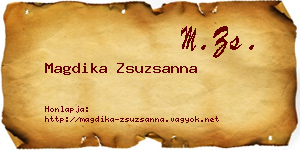 Magdika Zsuzsanna névjegykártya
